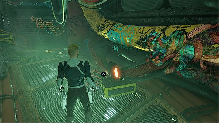 You can find this secret while exploring the second part of the market, i - Guardians of the Galaxy: Chapter 6 - all secrets/collectibles, list - Secrets and Finds - Guardians of the Galaxy Guide