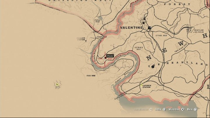 Theyre located south-east from Valentine, near Dakota River - Red Dead Redemption 2: Dinosaur Bones - where to find all of them? Maps - Dinosaur bones and Rock Carvings - Red Dead Redemption 2 Guide