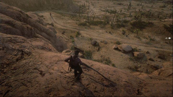 The bone is on the hillside, right next to the cliff - Red Dead Redemption 2: Dinosaur Bones - where to find all of them? Maps - Dinosaur bones and Rock Carvings - Red Dead Redemption 2 Guide