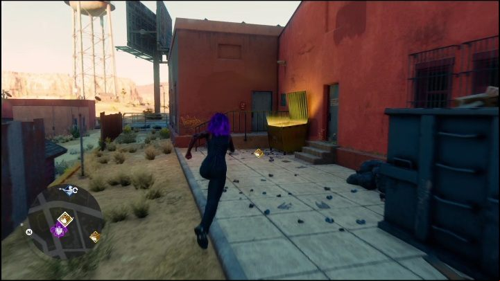 To complete this activity, you only need to search the dumpster that glows gold - Saints Row 2022: Discoveries (East Providencia) - list and description of activity - East Providencia - Saints Row Guide, Walkthrough