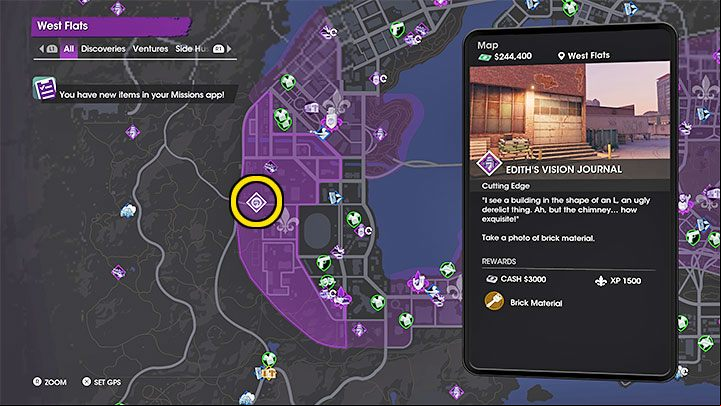 This secret is related to Brick Material - Saints Row: Cutting Edge - venture description, Ediths collectibles - Ventures - Saints Row Guide, Walkthrough