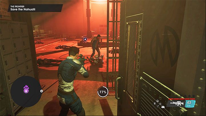 You can watch the scene through the glass wall or immediately return to the room with the cage - Saints Row 2022: The Frontier - walkthrough - Walkthrough - Saints Row Guide, Walkthrough