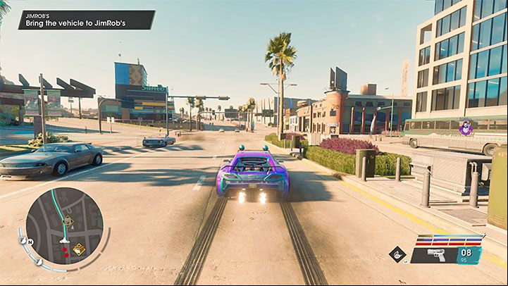 Your next task is stealing the Attrazione sports car found in Marina West - Saints Row 2022: JimRobs Garage - venture description - Ventures - Saints Row Guide, Walkthrough
