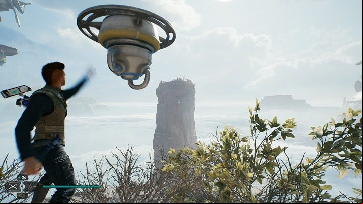 Stay on the same platform where you found the last seed pod - Jedi Survivor: Summit Ridge - list of secrets - Koboh - Star Wars Jedi Survivor guide