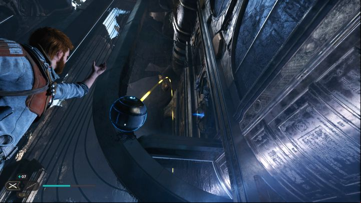 Reach the first orb now - Jedi Survivor: Orb coupler puzzles in the Devastated Settlement - Puzzles - Star Wars Jedi Survivor guide