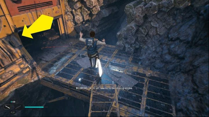 Continue along the path to the left - Star Wars Jedi Survivor: Find Greez - Walkthorugh - Star Wars Jedi Survivor guide