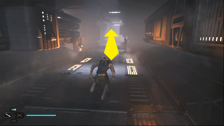 After entering the building, keep walking straight - watch out for Bedlam Raiders lurking around the corner - Star Wars Jedi Survivor: Research Tanalor - Walkthorugh - Star Wars Jedi Survivor guide