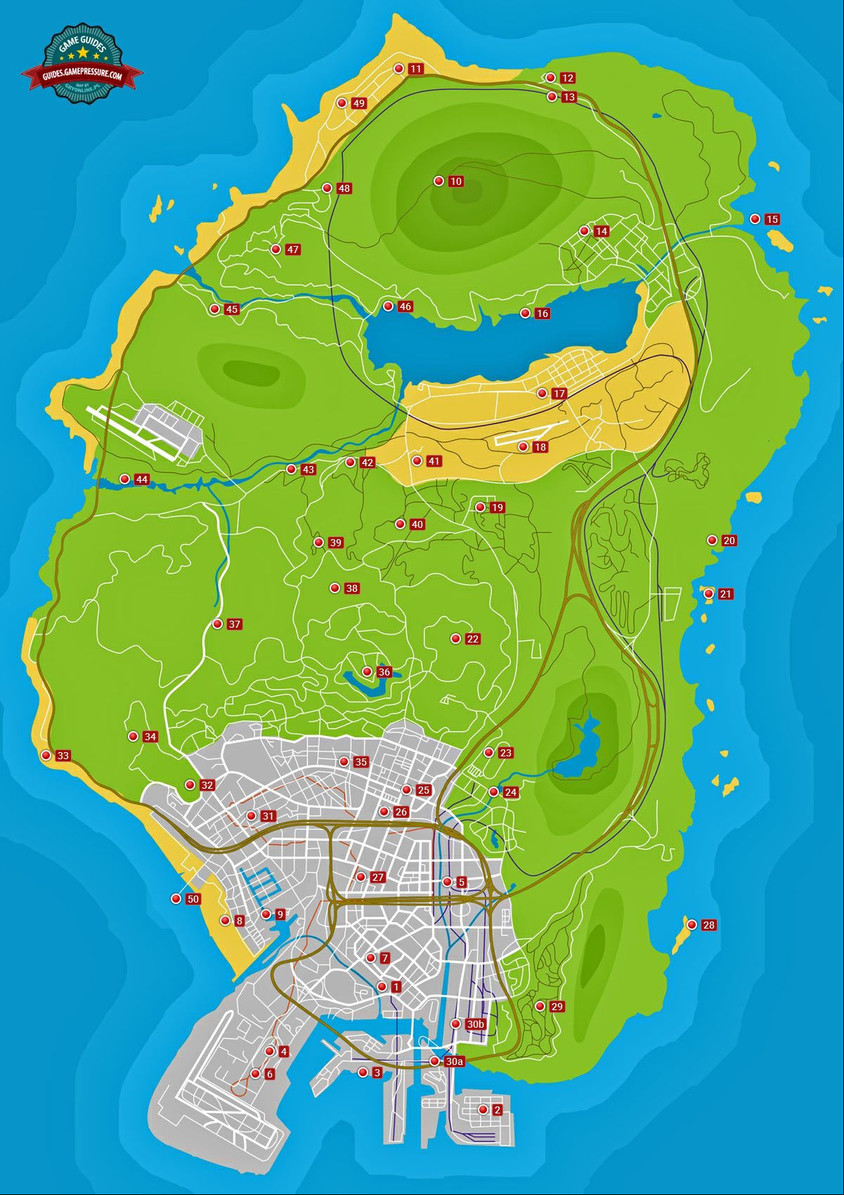 GTA V Map - Letter scraps GTA V Map - Letter scraps