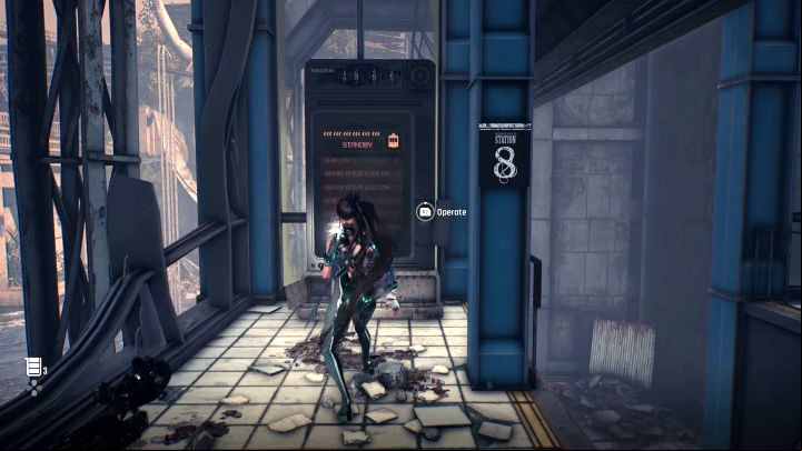 5 - Stellar Blade: How to call the cart at the Abandoned Station on Eidos 7? - Puzzles - Stellar Blade Guide