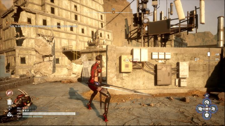In the upper area, EVE has to interact with 3 different fuse boxes and all of them have to be activated within a strict time limit - Stellar Blade: All Cans map - Secrets and Collectibles - Stellar Blade Guide