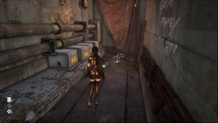 This can can be found on the ground at the back of Lyle's store - Stellar Blade: All Cans map - Secrets and Collectibles - Stellar Blade Guide