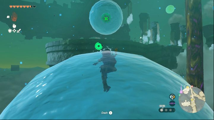 After landing on the islands, you will have to climb to their higher parts - Zelda TotK: Sidon of the Zora - Walkthrough - Zelda Tears of the Kingdom Guide