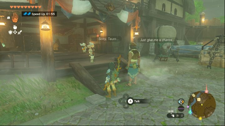 After finding the mysterious statue in Depths and unlocking the camera, return to Josha in Lookout Landing - Zelda TotK: A Mystery in the Depths - Walkthrough - Zelda Tears of the Kingdom Guide