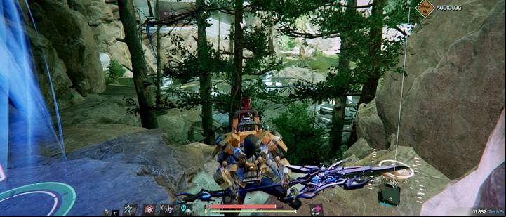 Behind the square at the base, next to the magnetic lift (on the Cougar Trail) - Gideons Rock | Audiologs in The Surge 2 - Audiologs - The Surge 2 Guide