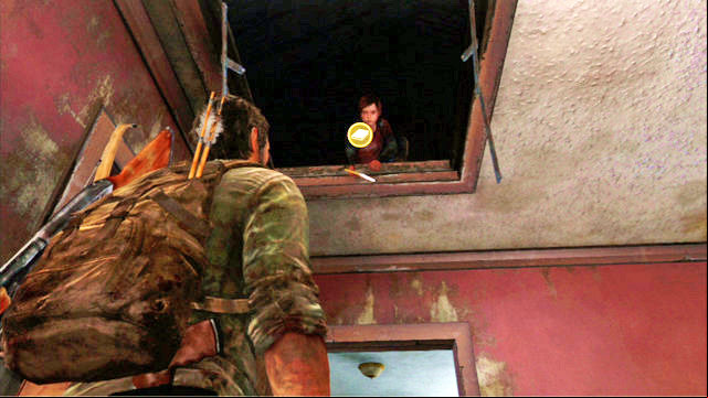Joel cannot get up there but he can give a boost to Ellie - The Last of Us: Suburb, Training manuals, tools - Training manuals and tools - The Last of Us Guide