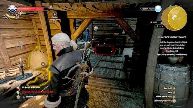 The chest hidden in a house - From Ofiers Distant Shores - Treasure hunts - The Witcher 3 Wild Hunt Guide