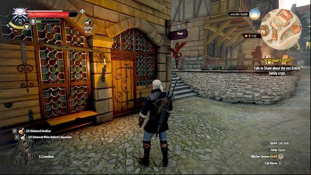 Entrance to Shanis house - Dead Mans Party - Main quests - The Witcher 3 Wild Hunt Guide