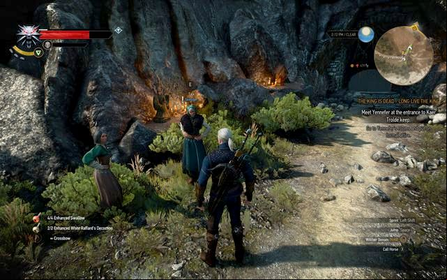 Skellige women in front of the cave - The Witcher 3 Wild Hunt: Side quests in Kaer Trolde - list, walkthrough - Kaer Trolde - The Witcher 3 Wild Hunt Guide