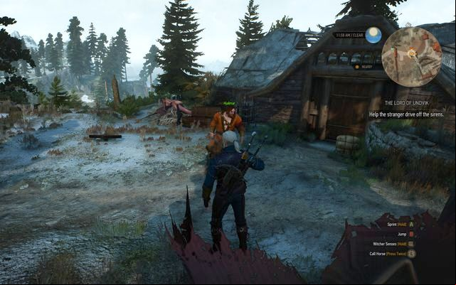 You will find Hjalmar in the nearby village - The Witcher 3 Wild Hunt: Side quests in Kaer Trolde - list, walkthrough - Kaer Trolde - The Witcher 3 Wild Hunt Guide