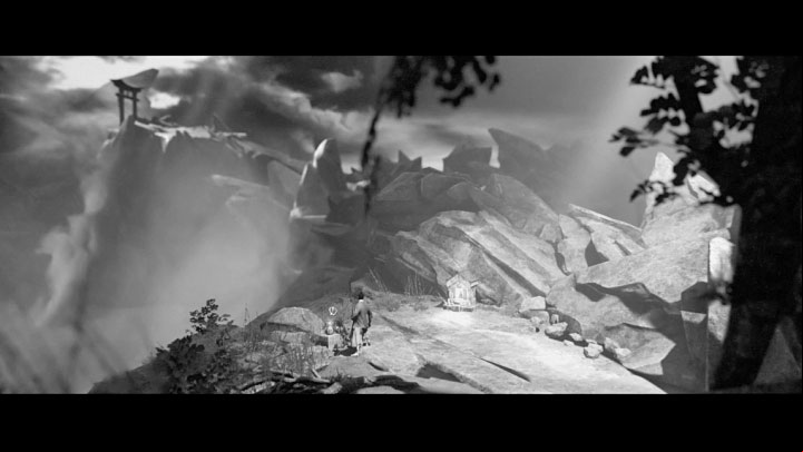 Jump down onto the ledge below - Trek to Yomi: Chapter 5 - walkthrough - Walkthrough - Trek to Yomi Guide